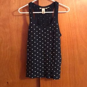 🎀Navy polka dot tank top